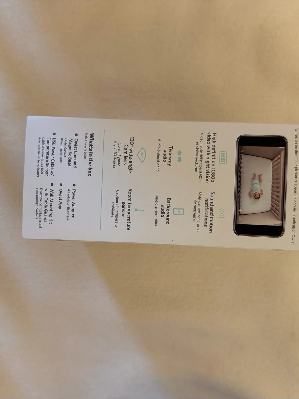 Owlet Smart Baby Monitor Camera - White